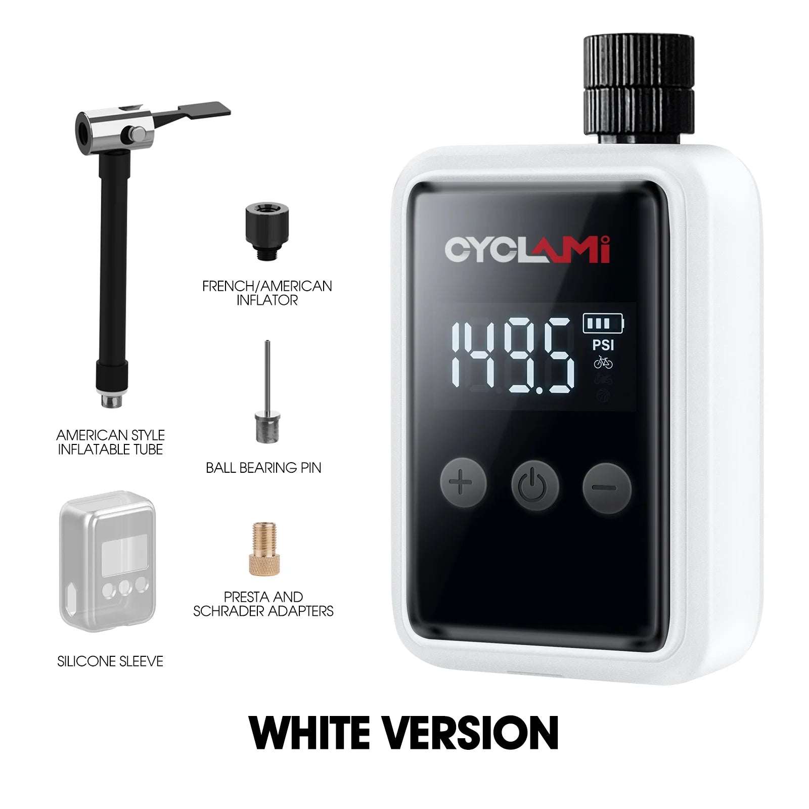 Compact Smart Digital Pocket Air Pump for cyclists